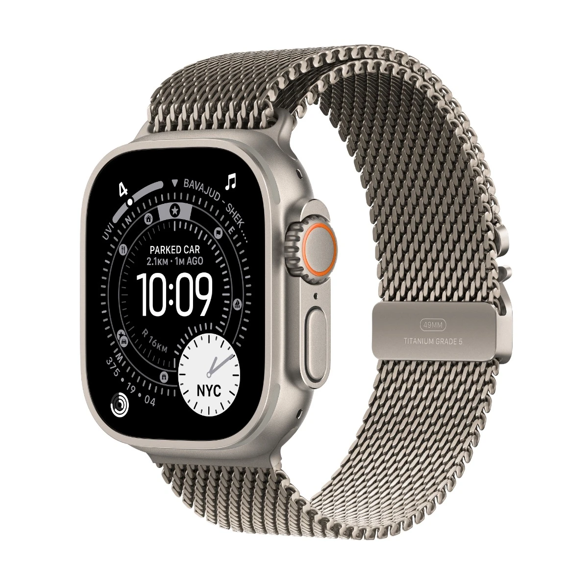 Apple Watch Ultra 3 GPS-Cellular Titanium Case with Milanese Loop-49mm